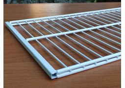 Полиця з проволоки, гардеробна 600х300мм (біла)